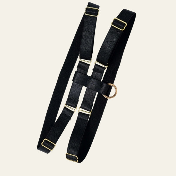 The Florence Embroidered Mesh Garter Set