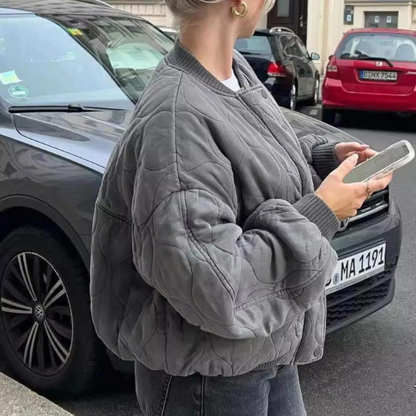 The Oslo Quilted Bomber Jacket