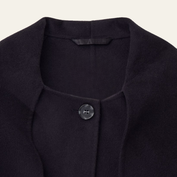 The Geneva Wool Pinstripe Coat