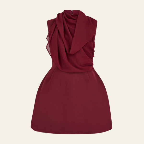 The Milan Draped Evening Mini Dress