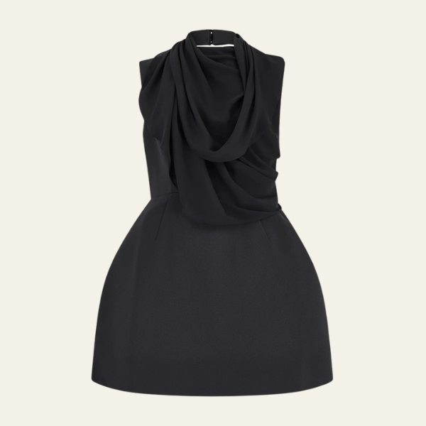 The Milan Draped Evening Mini Dress