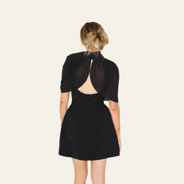 The Milan Draped Evening Mini Dress