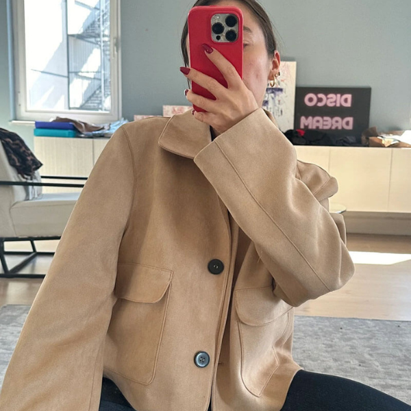 The Florence Suede Cropped Jacket