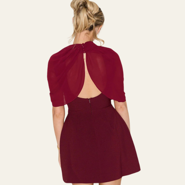 The Milan Draped Evening Mini Dress
