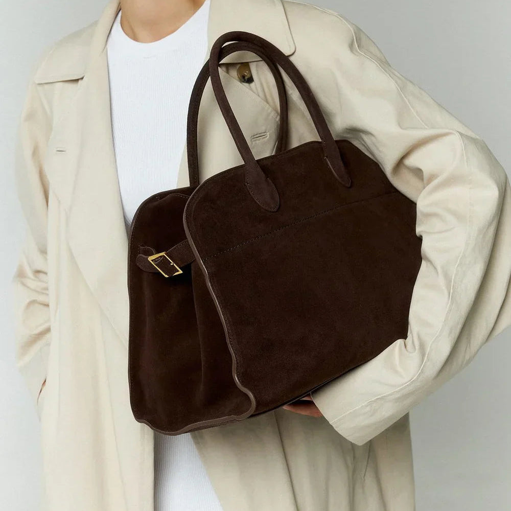 The Verona Suede Tote