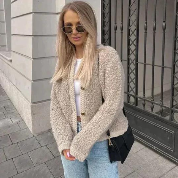 The Lucerne Shearling Cardigan