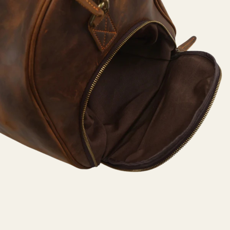 The Lucerne Leather Weekender Bag