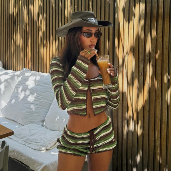 The Amalfi Ribbed Knit Two-Piece Set