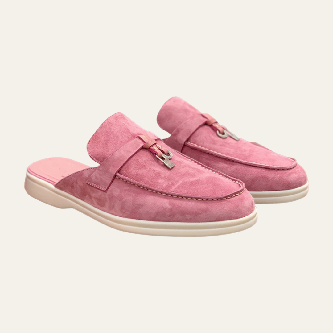 The Lisbon Suede Loafer Mule