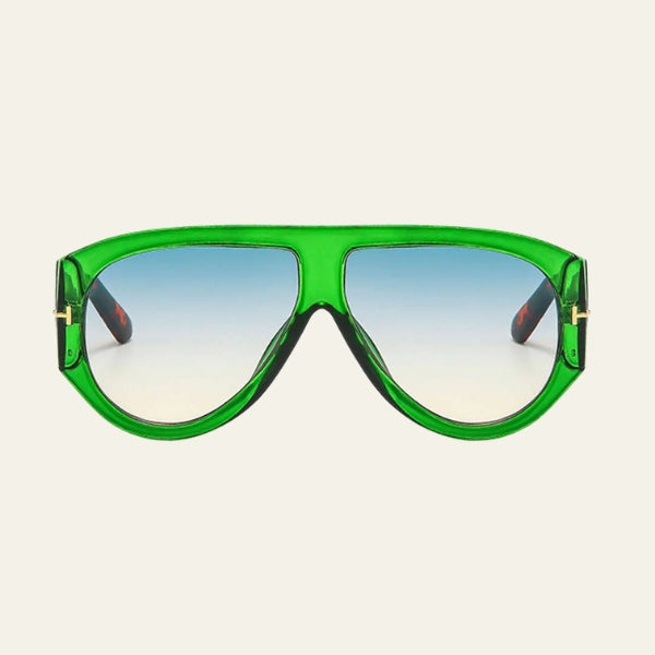 The Capri Tortoiseshell Shield Sunglasses