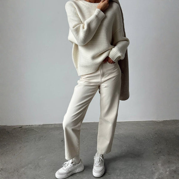 The Laguna Textured Crewneck Sweater