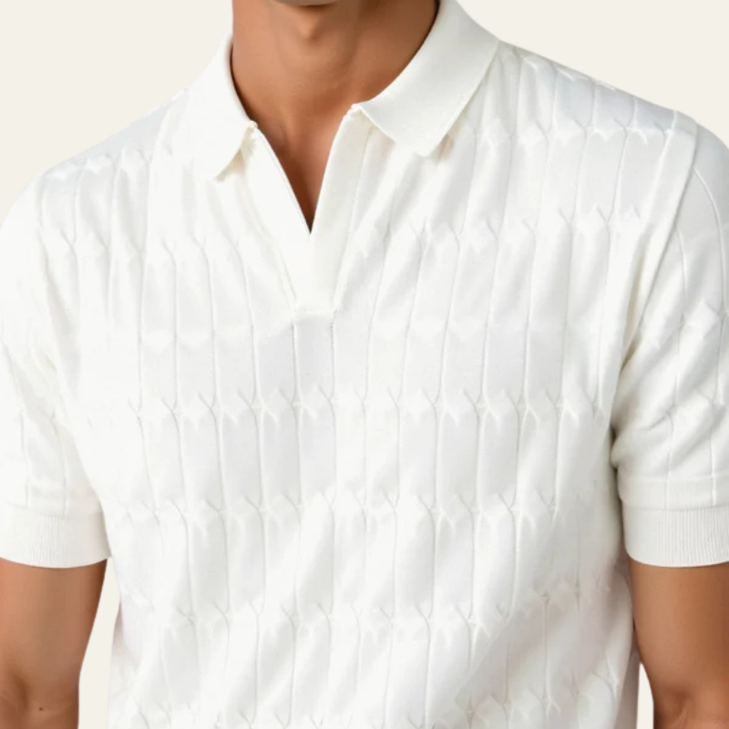 The Portofino Textured Knit Polo