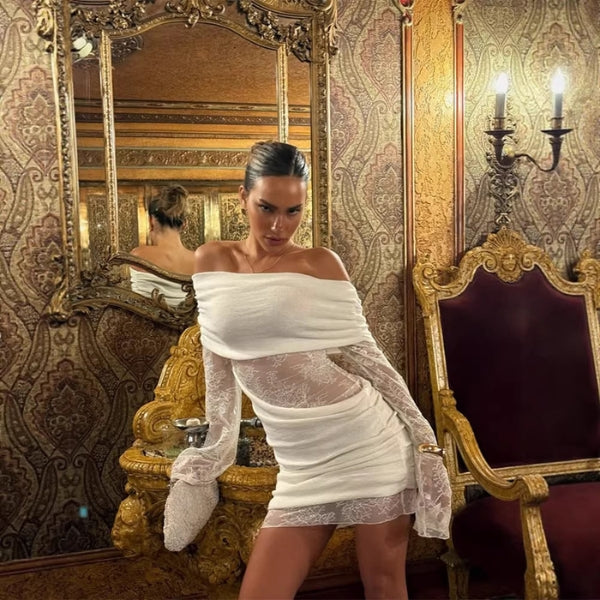 The Marbella Off-Shoulder Mini Dress