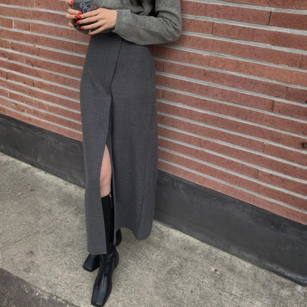 The Milan Front-Slit Maxi Skirt