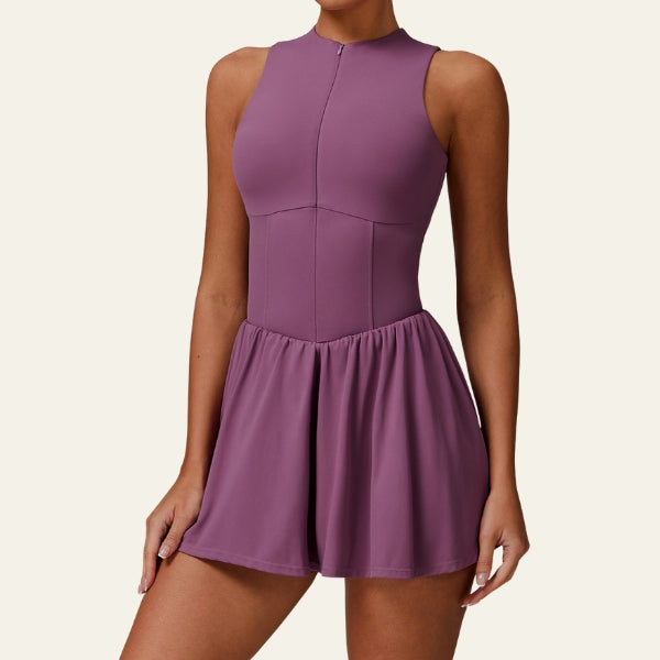 The Kyoto Zip-Front Active Romper