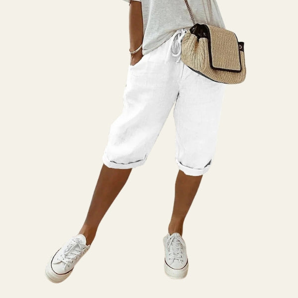 The Capri Drawstring Knee-Length Shorts