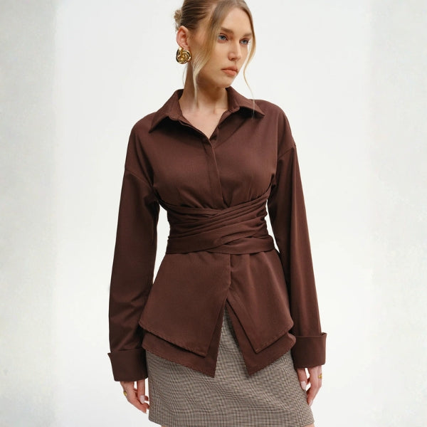 The Florence Wrap-Tie Shirt