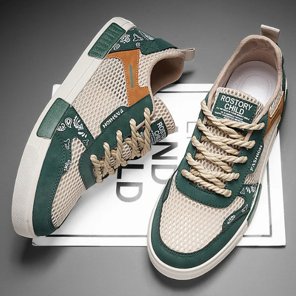 The Riviera Mesh Pattern Sneakers