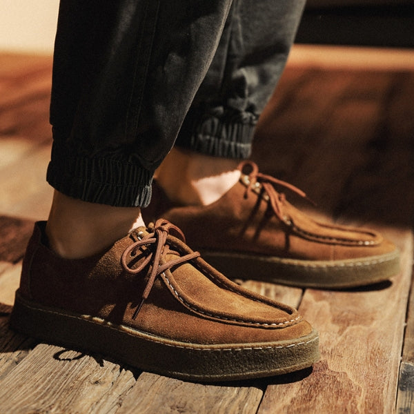 The Terra Soft-Suede Lace-Up Casual Shoe