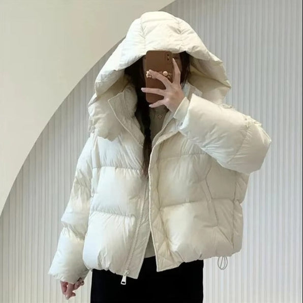 The Aspen Hooded Cropped Puffer Jacket