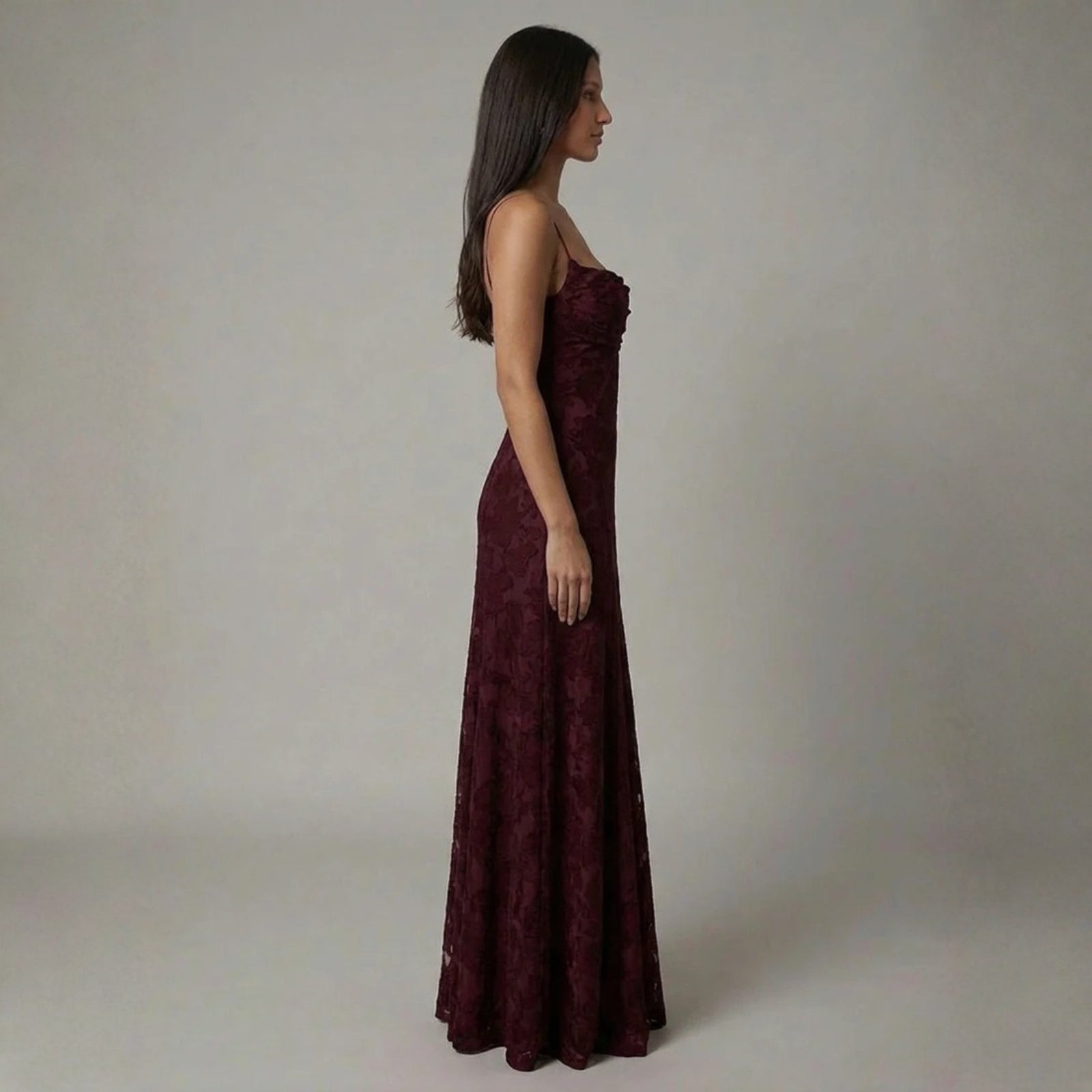 The Verona Lace-Up Back Maxi Dress