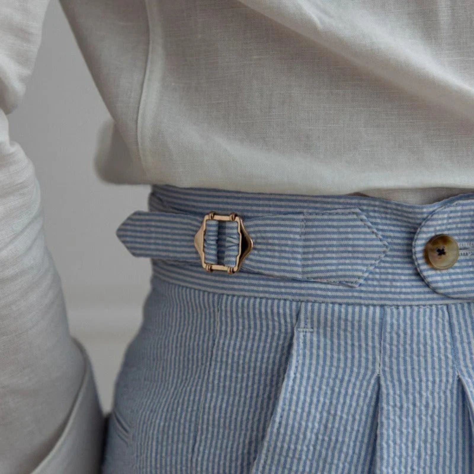 The Portofino Seersucker Yacht Trouser