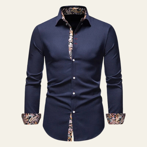 The Milano Contrast-Trim Button Shirt