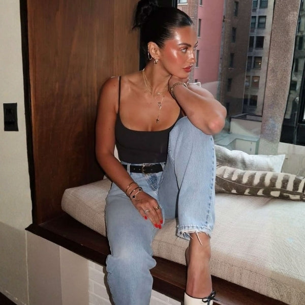 The Tallia Sculpted V-Neck Bodysuit