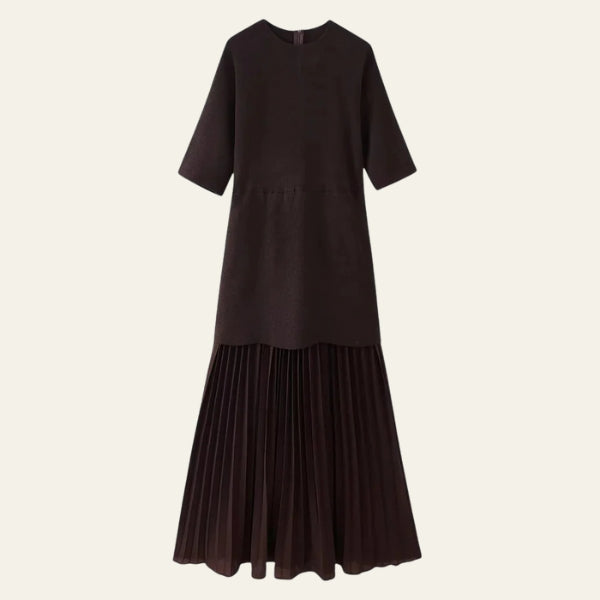The Verona Pleated Knit Dress