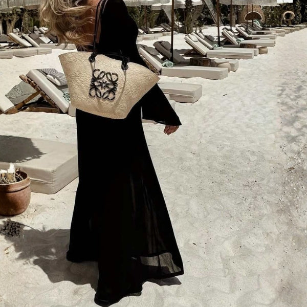 The Mallorca Logo-Detail Woven Tote