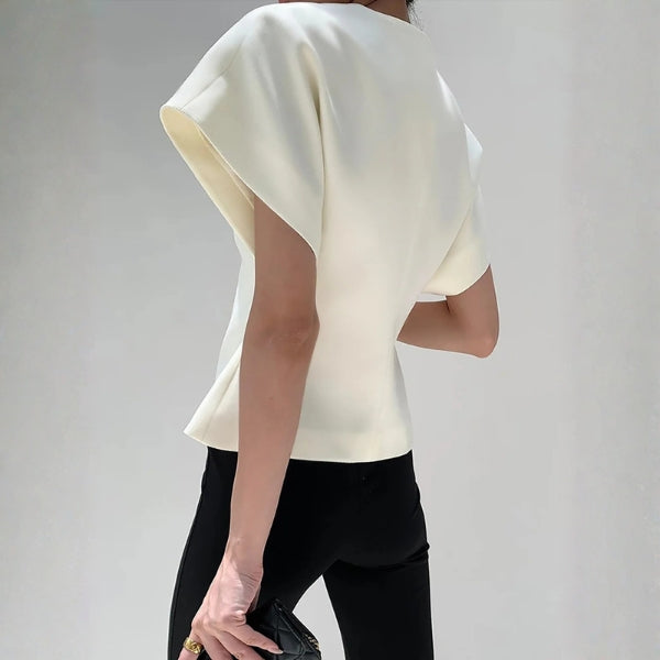 The Lucerne Structured Wrap Top