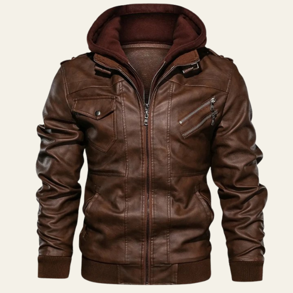 The Mercer Hooded Moto Jacket
