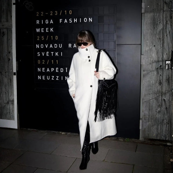 The Geneva Stand-Collar Longline Coat