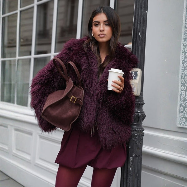 The Verona Burgundy Skirt