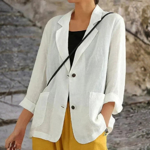 The Siena Double-Button Relaxed Blazer