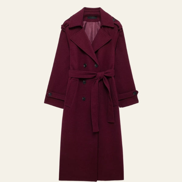 The Emilia Belted Longline Trench Coat