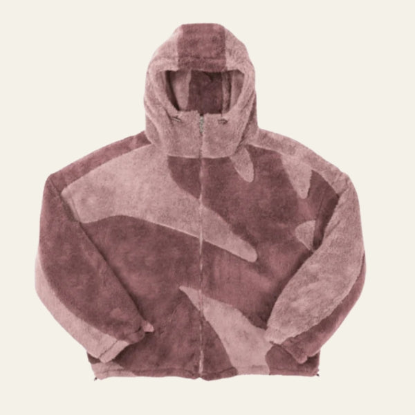 The Oslo Patterned Fleece Zip Hoodie