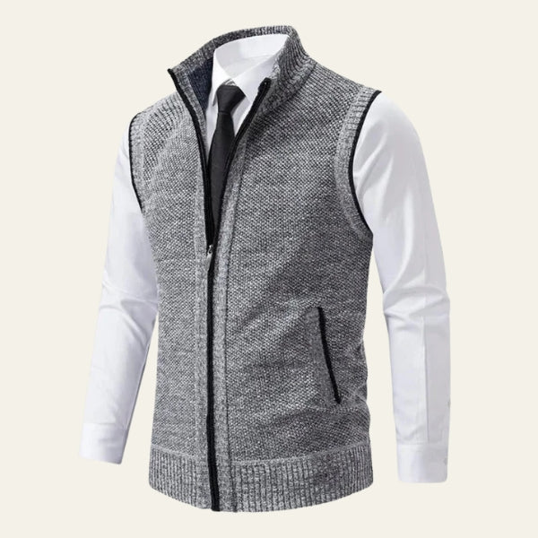 The Lucerne Wool Zip Vest