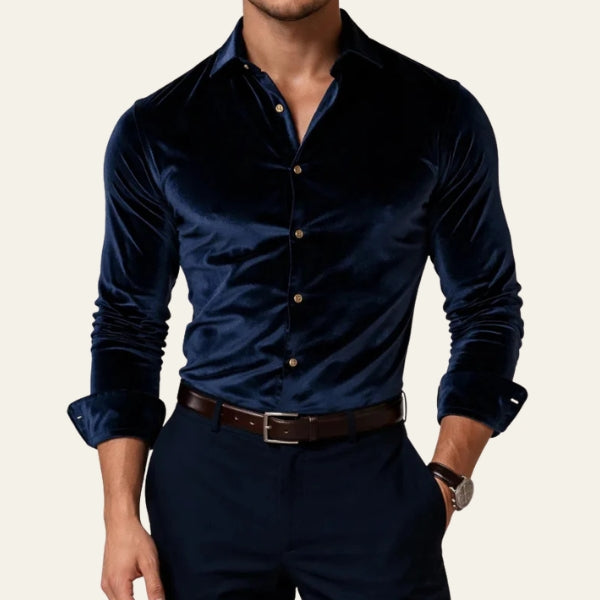 The Kensington Velvet-Touch Button Shirt