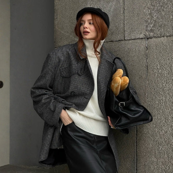 The Paris Belted Double-Breasted Coat