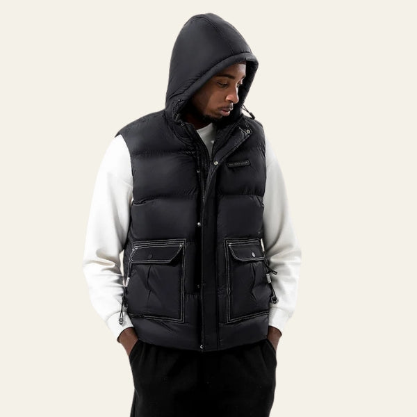 The Hudson Quilted Hooded Puffer Vest