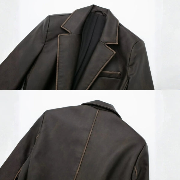 The Milan Leather Trench Coat