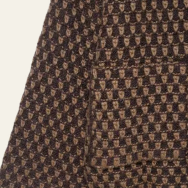 The Verona Textured Pattern Button-Front Jacket