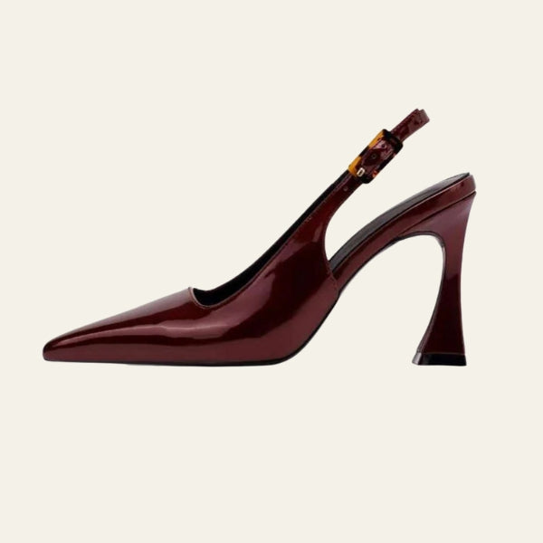 The Valencia Patent Slingback Heels