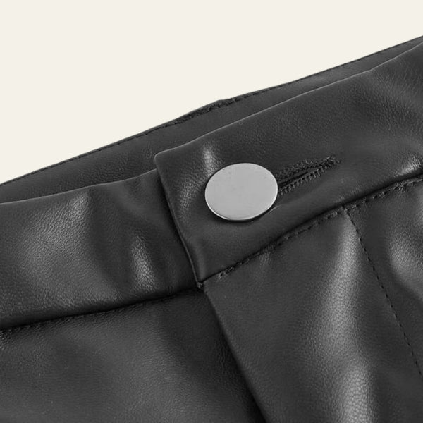 The Chelsea Flared Leather Trousers