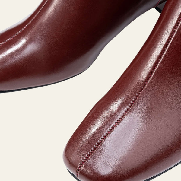 The Milan Zip-Back Block Heel Boots