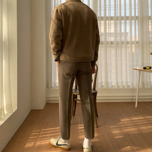 The Oslo Soft-Knit Polo Sweater