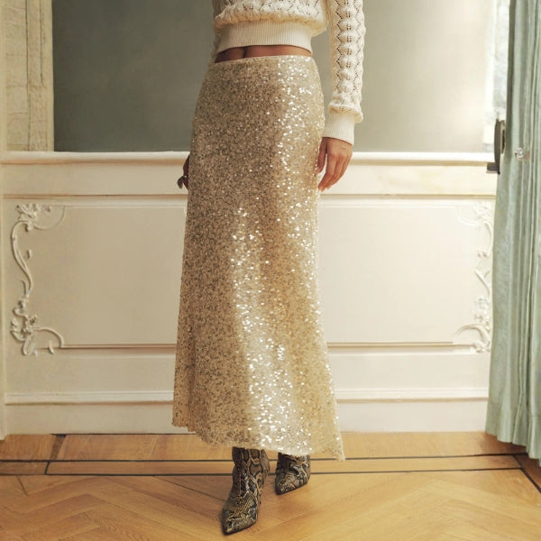 The Monaco Sequin Maxi Skirt