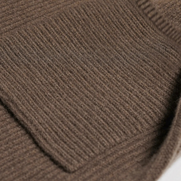 The Portofino Belted Ribbed Knit Coat