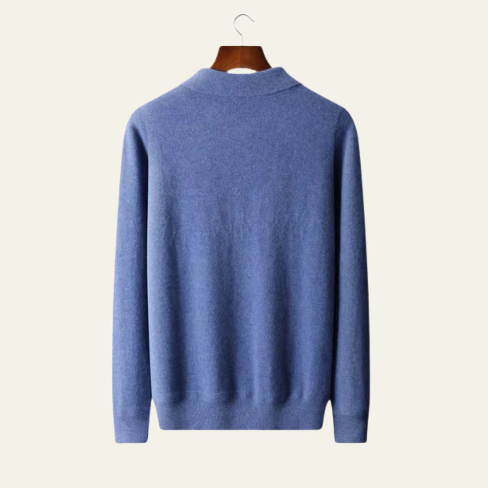 The Vienna Merino Wool Half Zip Polo